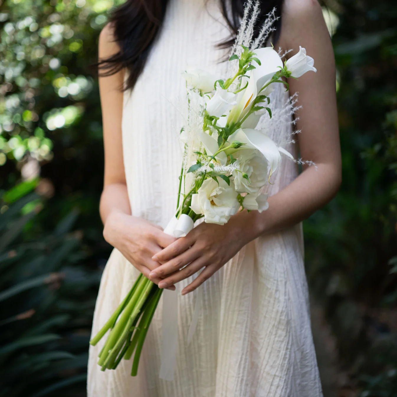 Classic White Calla Lily Bridal Bouquet by Lili's Flowers