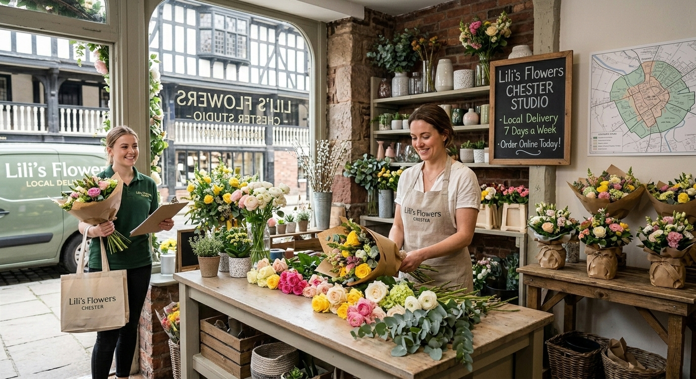 Inside Lili's Flowers studio: Our florists preparing fresh local orders