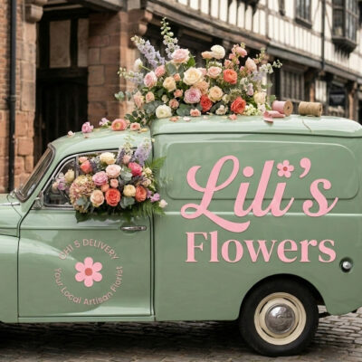 Lili's Flowers CH3 7 Flower Delivery Van - Hand-crafted bouquets in Chester