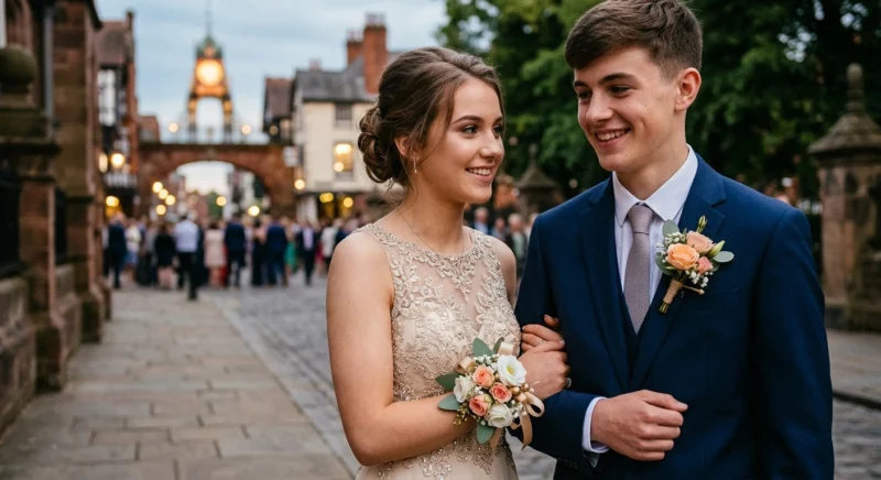 Guide to Prom Flowers featuring custom corsages and boutonnieres in Chester.